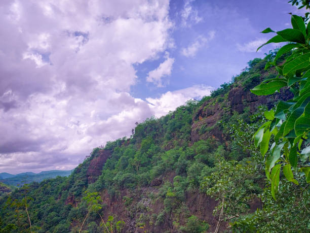 Valleys of the satpura mountain range nearby Bee waterfall